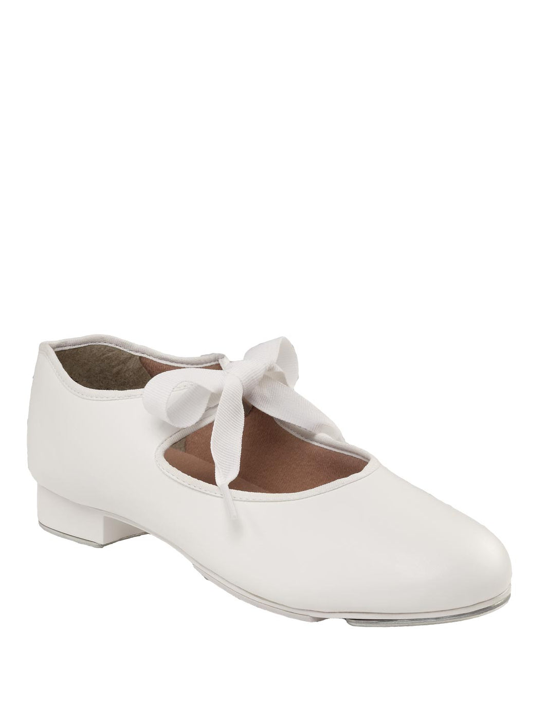 White PU Jr. Tyette Tap Shoe