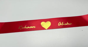 Printed Single Sided Satin Ribbon