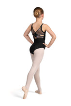 Load image into Gallery viewer, Lila Sweetheart Neckline Mesh Cross Back Camisole Leotard 
