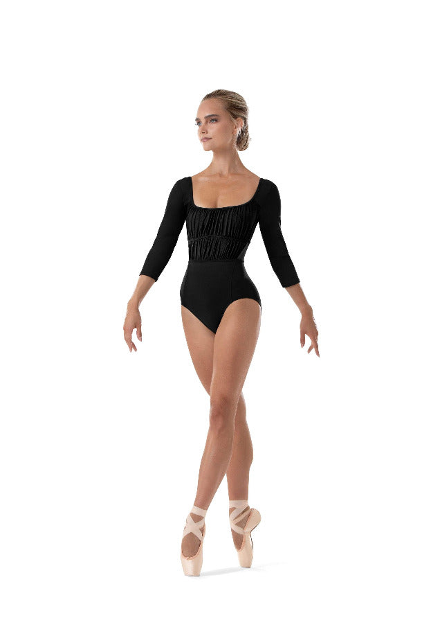 Zoey Scoop Neckline Leotard