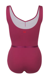 Ivy Ruche Front Sleeveless Leotard