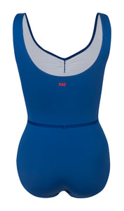 Ivy Ruche Front Sleeveless Leotard - Royal