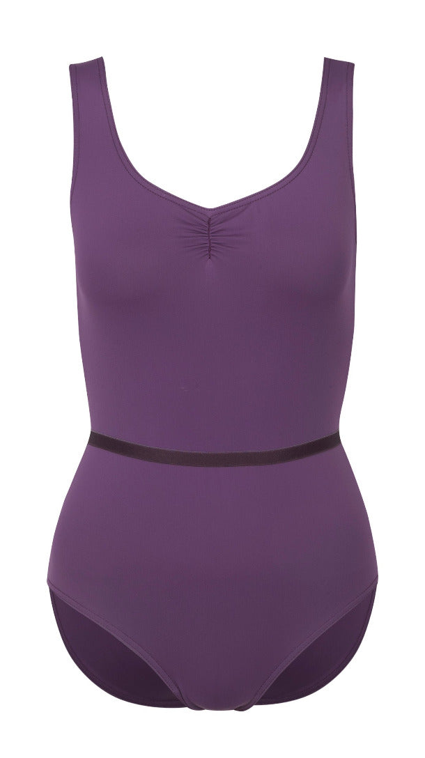 Ivy Ruche Front Sleeveless Leotard