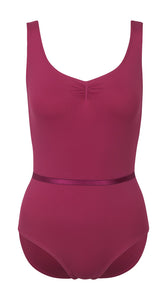 Ivy Ruche Front Sleeveless Leotard