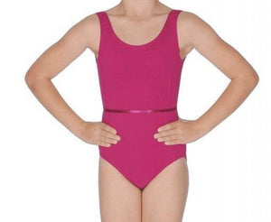 Burgundy Girls and Ladies Sleeveless Dance Leotard