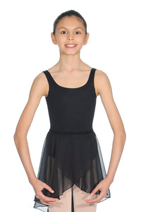 Black Girls Chiffon Wrap-Over Skirt