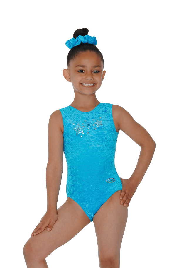 Stellar Sleeveless Round Neck Motif Leotard