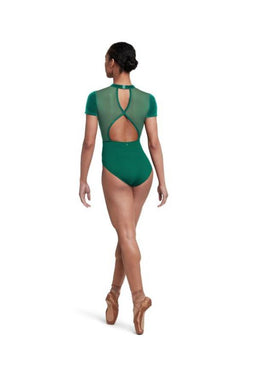 Gia Mockneckline Cap Sleeve Leotard